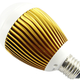 Illustration for article titled LED Bulb Features Gnarly Golden Heatsink